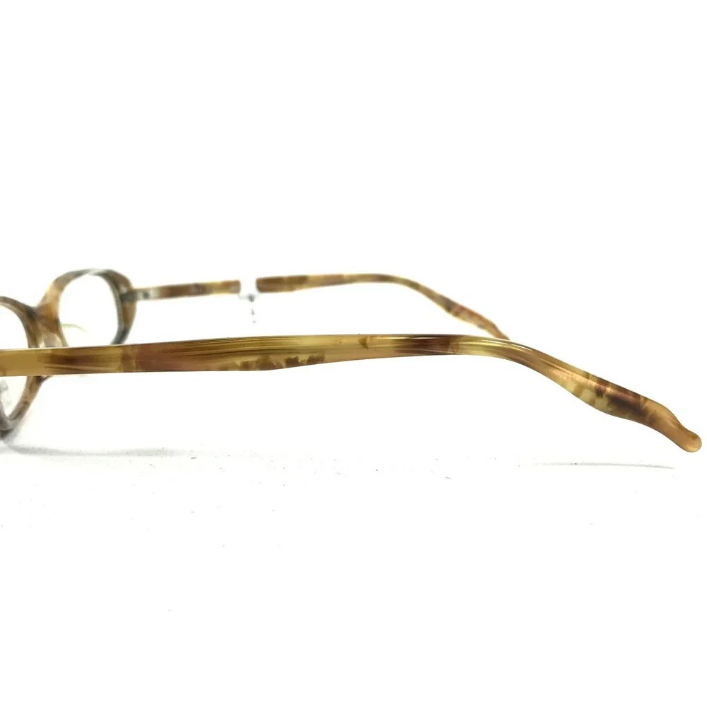 BCPC BP-165 COL.06 Eyeglasses Frames Brown Horn Round Oval Full Rim 49-17-137